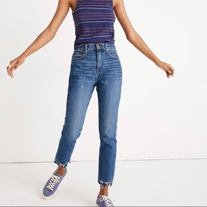 Madewell High-Rise Slim Boyjean Melbourne Wash
